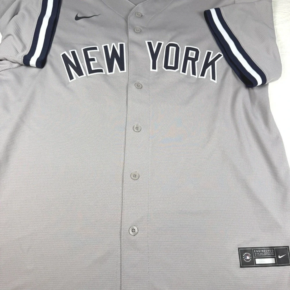 Nike New York Yankees‎ MLB Baseball Jersey Mens XL Grey Road T770 551343-010